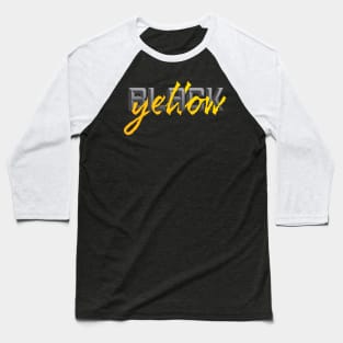 Pittsburgh Black and Yellow Fan Lettering Design Baseball T-Shirt